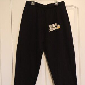 Original Squishmallows Black Squish Squad Elastic Waist Draw String Jogger Large